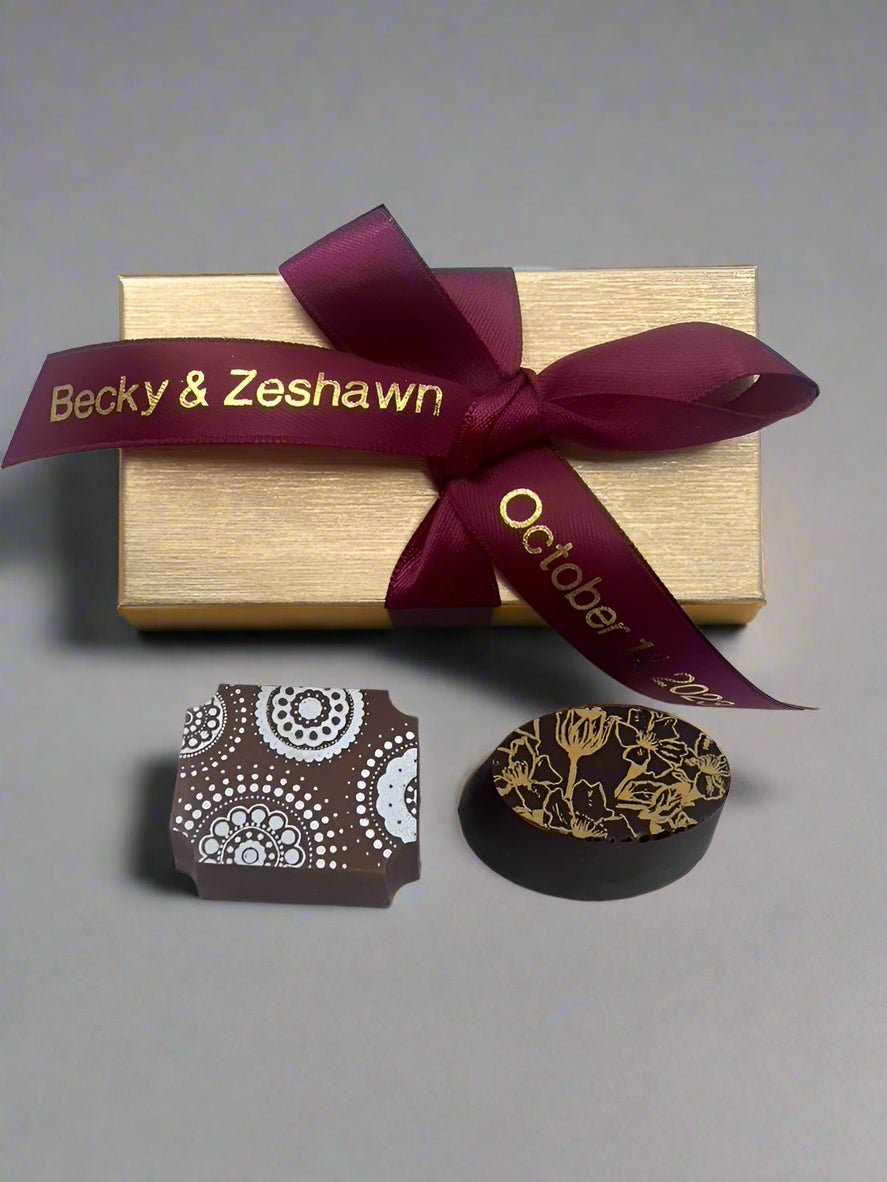 Belgian chocolate favors for wedding