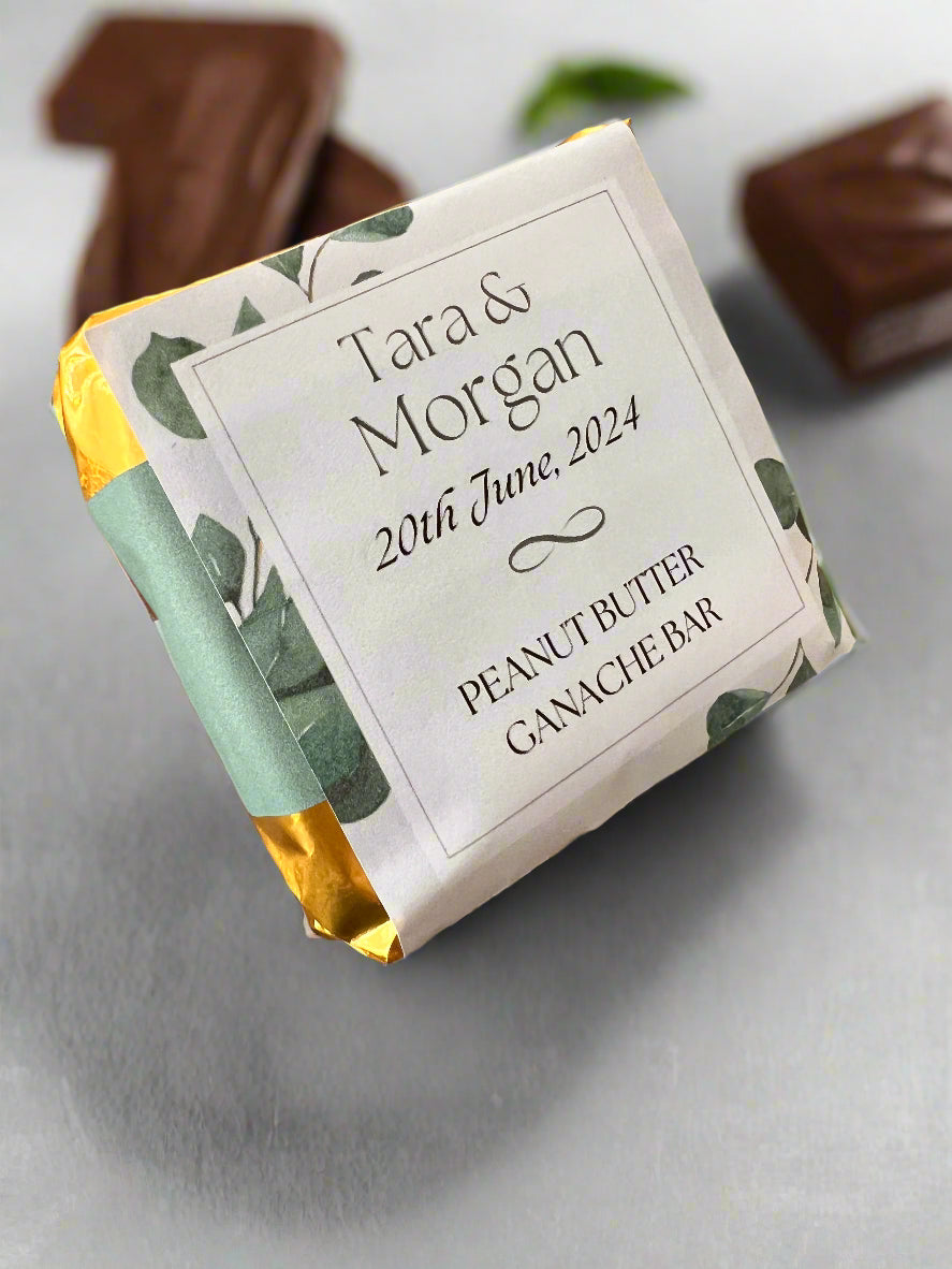 Chocolate Ganache Bar Wedding Favor