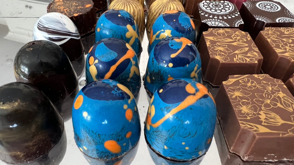 multicolored bonbons