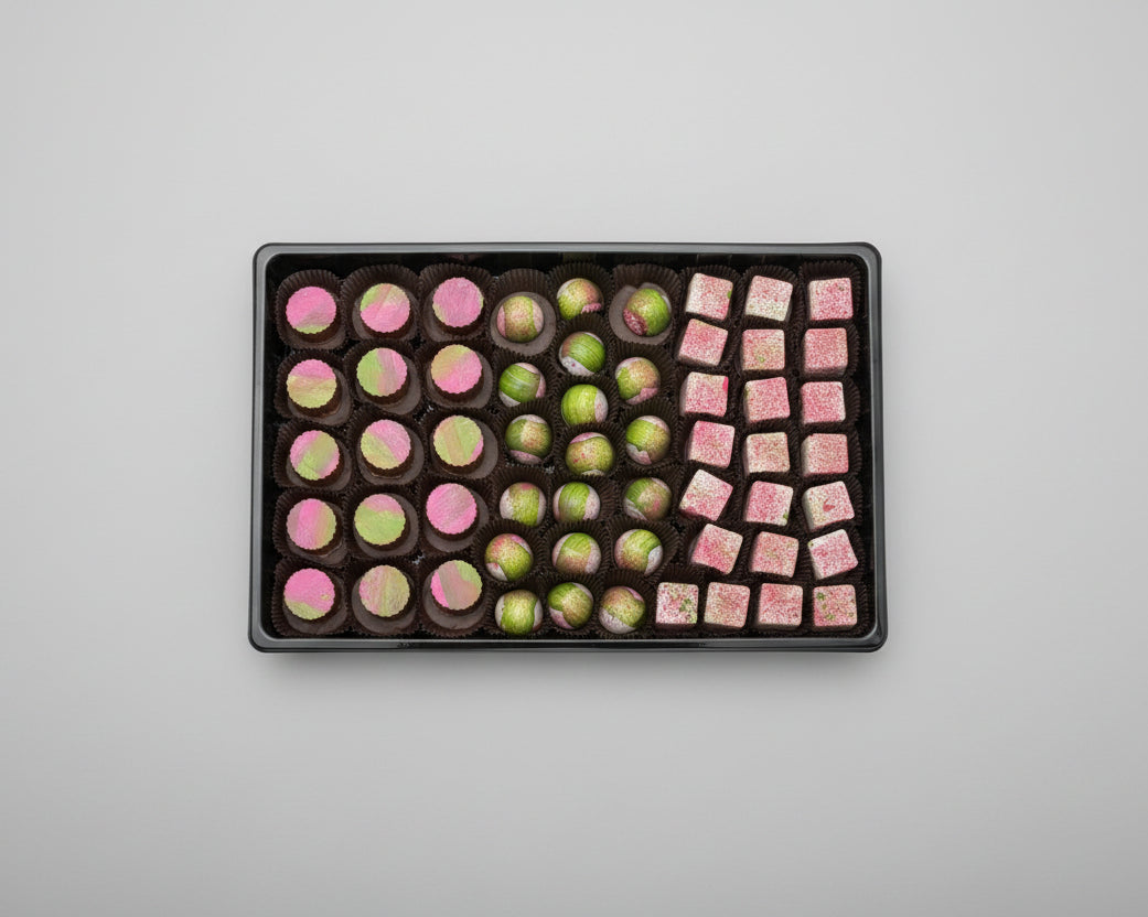 College Graduation Chocolates Platter in College Colors