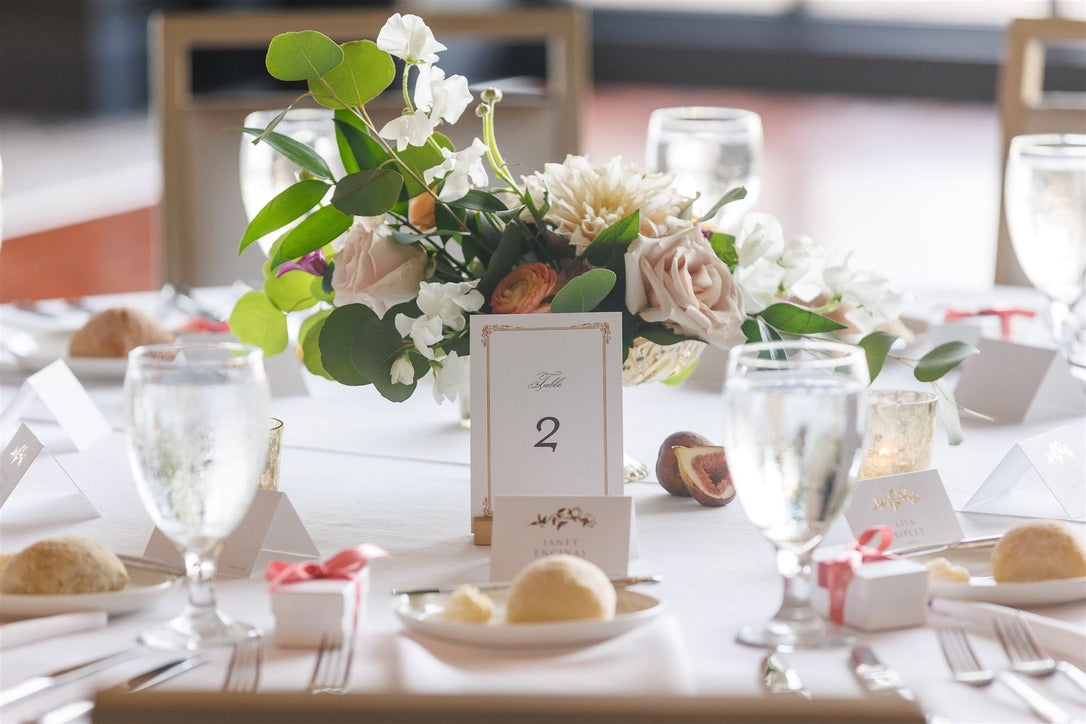 wedding tablescape with fig theme chocolate favor box 