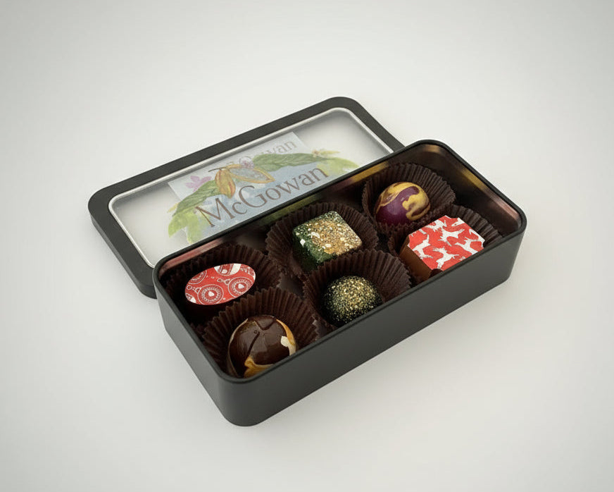 McGowan Chocolate Holiday 6 piece with and without cheer