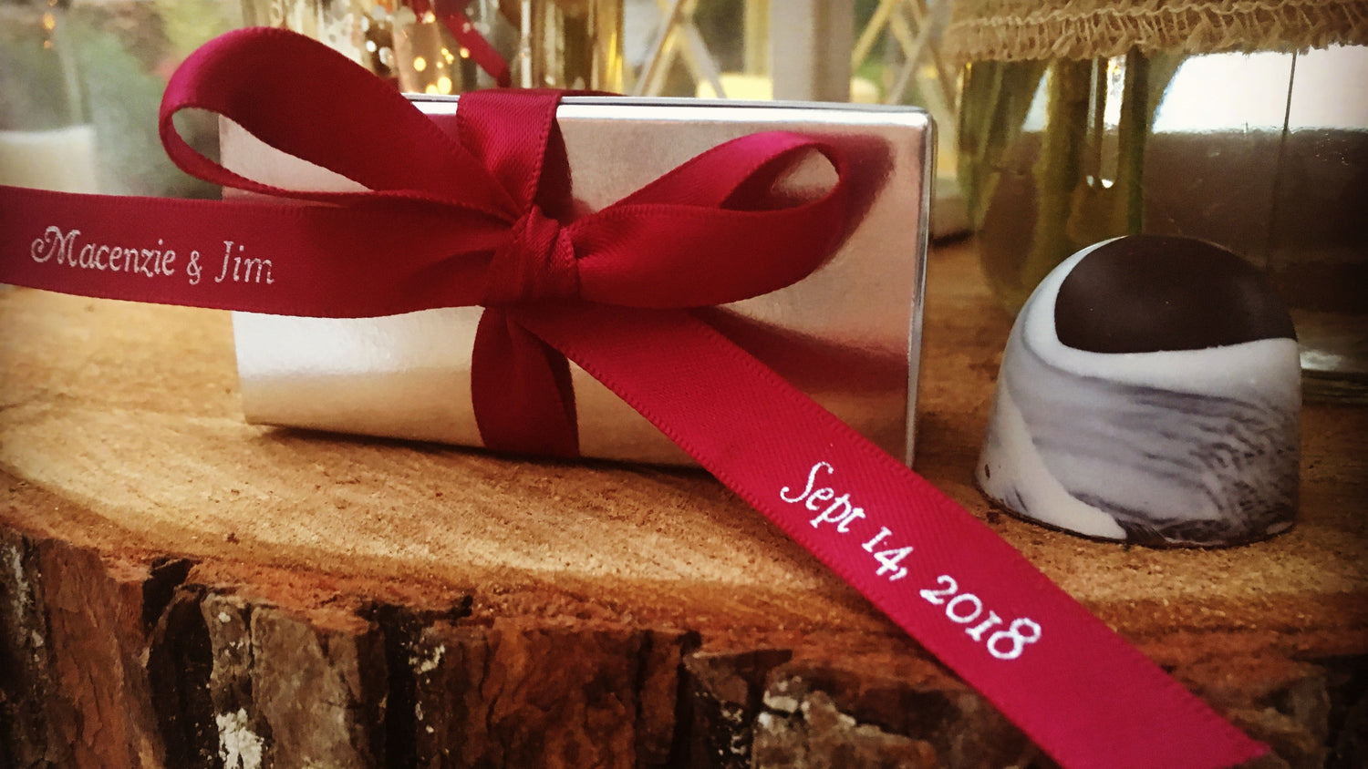 Personalized Wedding Favor Chocolates