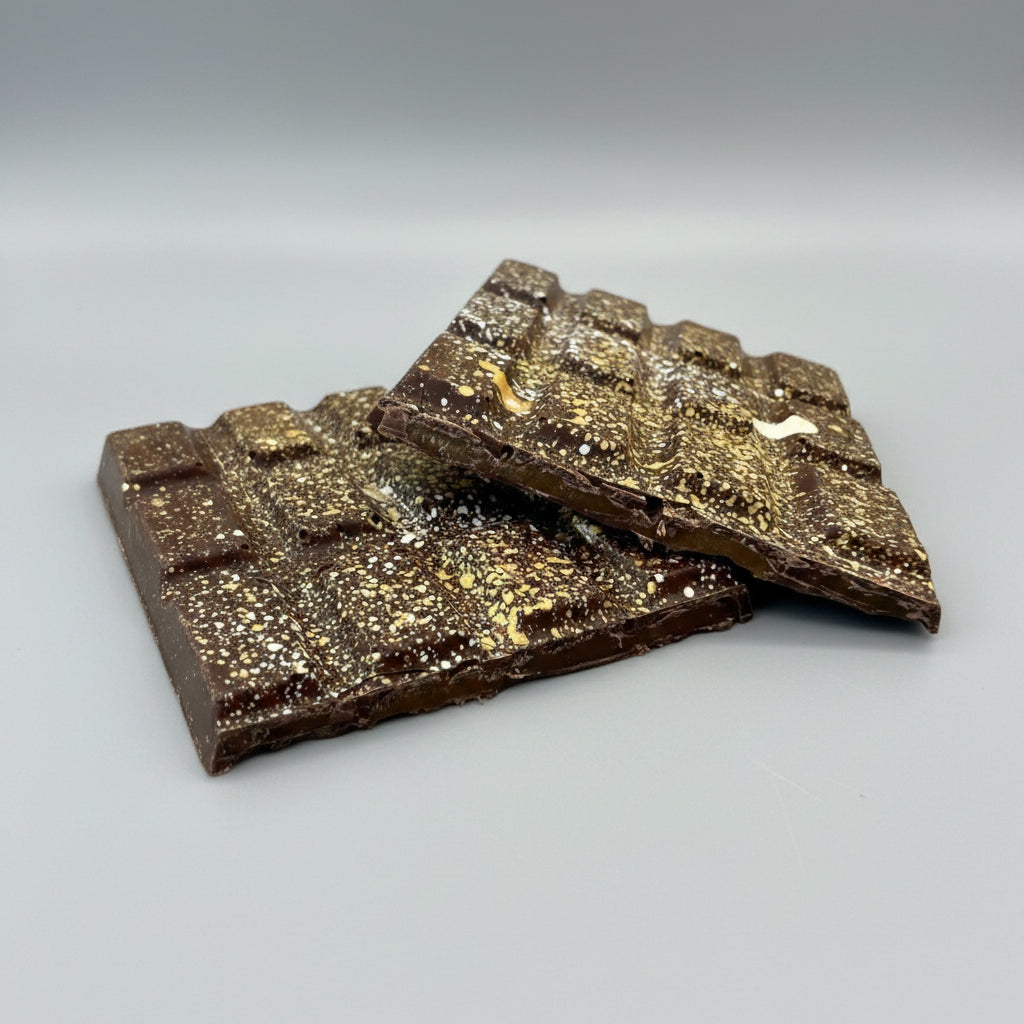 Thin and Dark Salted Caramel Bar