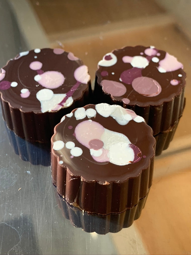 dark chocolate sea salt caramels